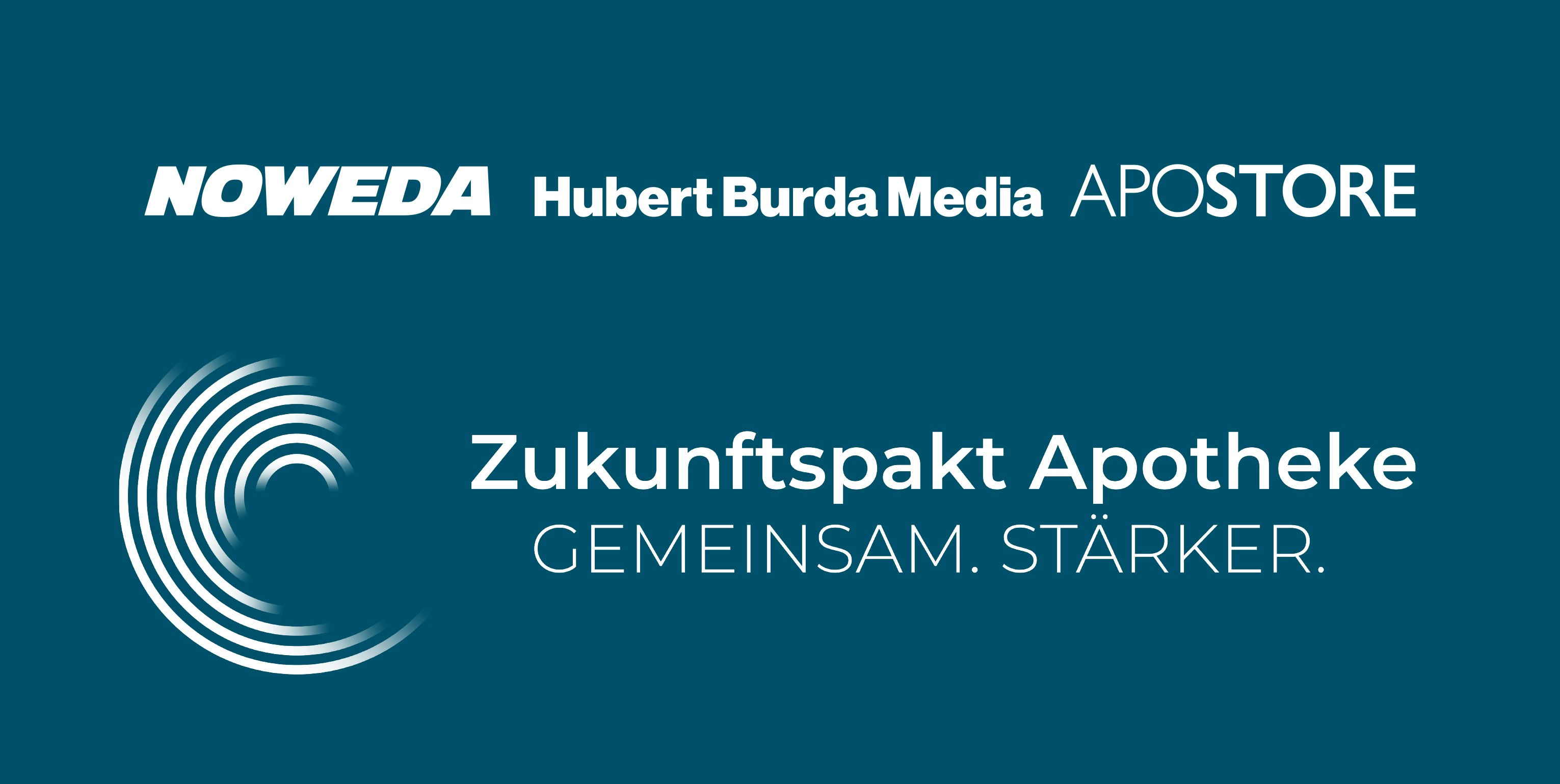 2019 09 24 Pressemitteilung Zukunftspakt Apotheke Noweda Hubert Burda Media Apostore Digitale Apotheke Header Image
