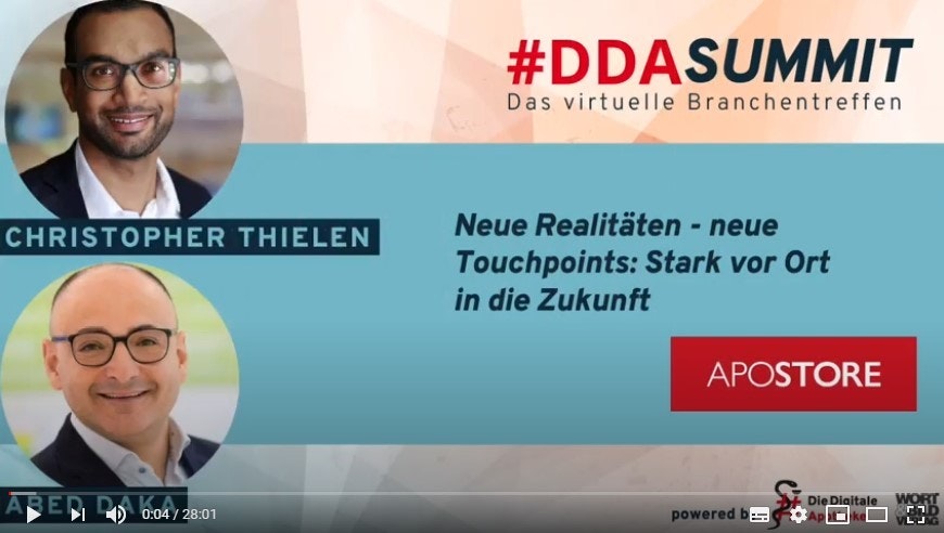 Apostore DDA Die Digitale Apotheke Summit C Hristopher Thielen Abed Daka Vortrag